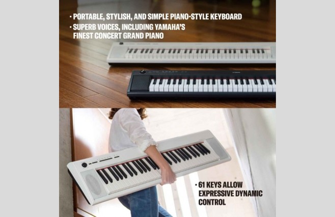 Yamaha NP12 White Portable Piano - Image 5